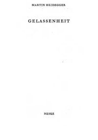 cover of the book Gelassenheit