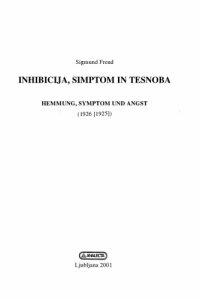 cover of the book Inhibicija, simptom, tesnoba