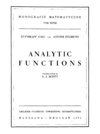 cover of the book Analytic Functions