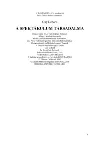 cover of the book A spektakulum tarsadalma