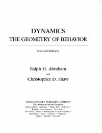 cover of the book Dynamics: The Geometry of Behavior, Second Edition (Studies in nonlinearity)