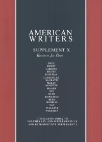 cover of the book American Writers, Supplement X