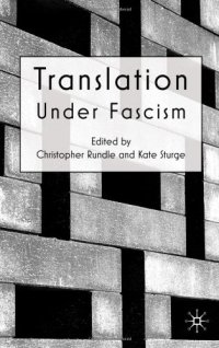 cover of the book Translation Under Fascism