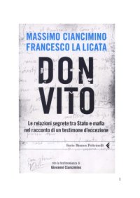 cover of the book Don Vito: Le relazioni segrete tra stato e mafia nel racconto di un testimone d'eccezione