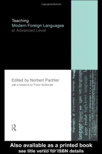 cover of the book Teaching Modern Foreign Languages at Advanced Level