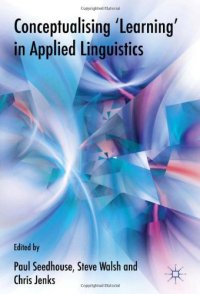 cover of the book Conceptualising 'Learning' in Applied Linguistics