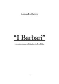 cover of the book I barbari