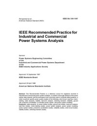 cover of the book IEEE Std 399-1997, IEEE Recommended Practice for Industrial and Commercial Power Systems Analysis (The IEEE Brown Book)