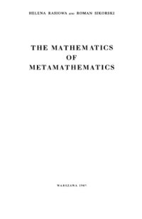 cover of the book Mathematics of Metamathematics