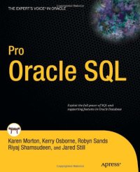 cover of the book Pro Oracle SQL (Expert's Voice in Oracle)