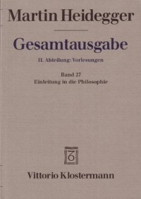 cover of the book Einleitung in die Philosophie (Wintersemester 1928–29)