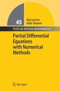 cover of the book Partial Differential Equations with Numerical Methods