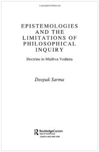 cover of the book Epistemologies and the Limitations of Philosophical Inquiry: Doctrine in Madhva Vedanta