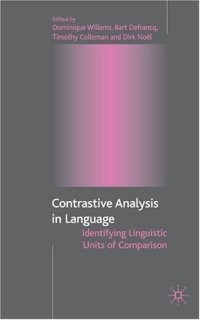 cover of the book Contrastive Analysis in Language: Identifying Linguistic Units of Comparison