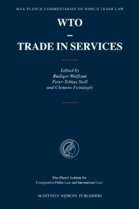 cover of the book WTO-Trade in Services (Max Planck Commentaries on World Trade Law)