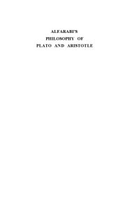 cover of the book Alfarabi's Philosophy of Plato and Aristotle