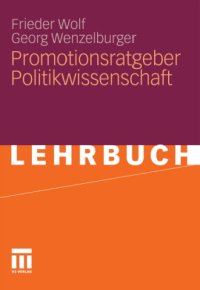 cover of the book Promotionsratgeber Politikwissenschaft