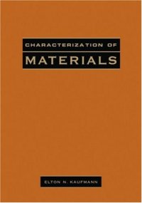 cover of the book Characterization of Materials, 2 Volume Set