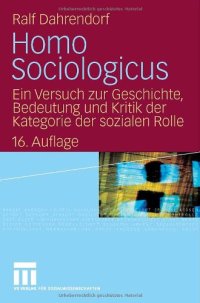 cover of the book Homo Sociologicus, 16. Auflage