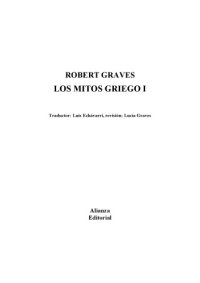 cover of the book Los mitos griegos I