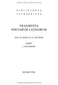 cover of the book Fragmenta poetarum Latinorum epicorum et lyricorum