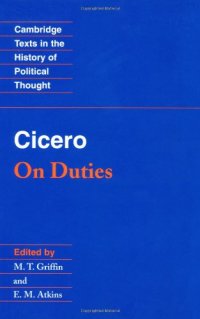 cover of the book Cicero: On Duties