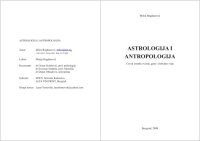 cover of the book Astrologija i antropologija