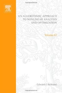 cover of the book An Algorithmic Approach to Nonlinear Analysis and Optimization