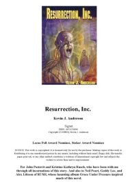 cover of the book Resurrection, Inc.