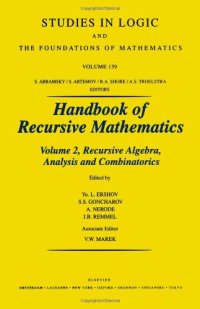 cover of the book Handbook of Recursive Mathematics. Volume 2: Recursive Algebra, Analysis and Combinatorics