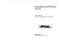 cover of the book Nationhood and Political Theory