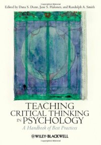 cover of the book Teaching Critical Thinking in Psychology: A Handbook of Best Practices