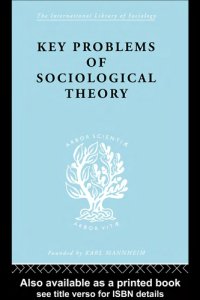 cover of the book Key Problems of Sociological Theory