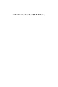 cover of the book Medicine Meets Virtual Reality 15: In Vivo, in Vitro, in Sili Designing the Next in Medicine (Studies in Health Technology and Informatics) (Studies in Health Technology and Informatics)