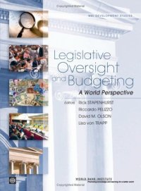 cover of the book Legislative Oversight and Budgeting: A World Perspective (Wbi Development Studies)