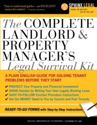 cover of the book The Complete Landlord and Property Manager's Legal Survival Kit (Sphinx Legal)