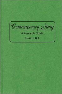 cover of the book Contemporary Italy: A Research Guide (Bibliographies and Indexes in World History)