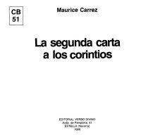 cover of the book La Segunda Carta a los Corintios