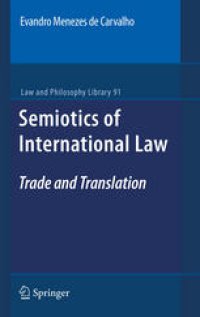 cover of the book Semiotics of International Law: Trade and Translation