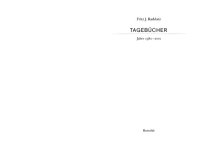 cover of the book Tagebucher 1982-2001