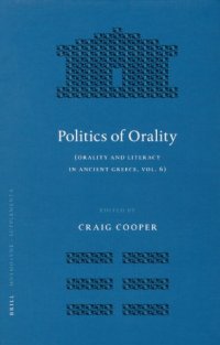 cover of the book Politics of Orality