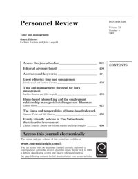 cover of the book Personnel Review, Volume 32, Number 4, 2003