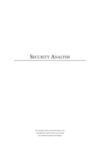 cover of the book Security Analysis: Principles and Technique, Second Edition