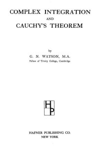 cover of the book Complex integration and Cauchy’s theorem