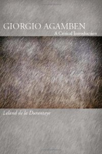 cover of the book Giorgio Agamben: A Critical Introduction