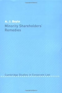 cover of the book Minority Shareholders’ Remedies