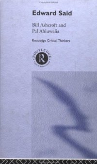 cover of the book Edward Said (Routledge Critical Thinkers)