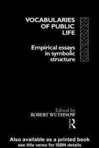 cover of the book Vocabularies of Public Life - Empirical Essays in Symbolic Structure