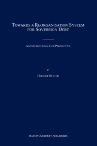 cover of the book Towards a Reorganisation System for Sovereign Debt