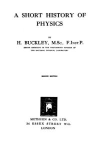cover of the book A short history of physics,
